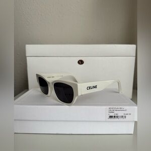 CELINE MONOCHROMS 01 SUNGLASSES IN ACETATE
WHITE
